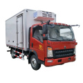 HOWO refrigerator truck 4x2 5 tons cooling vans for sale